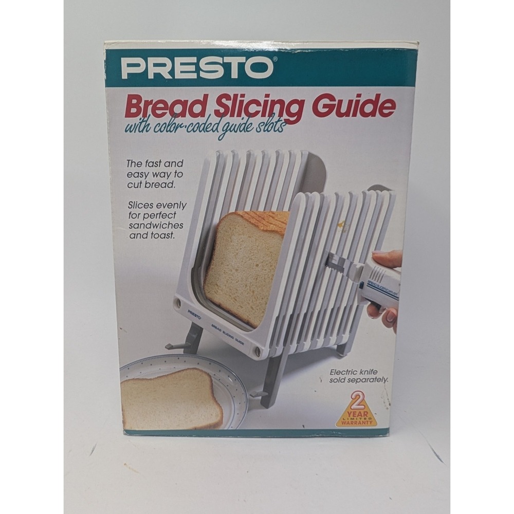 VINTAGE Presto Bread Slicing Guide 08610 Color Coded Slots NEW OLD STOCK